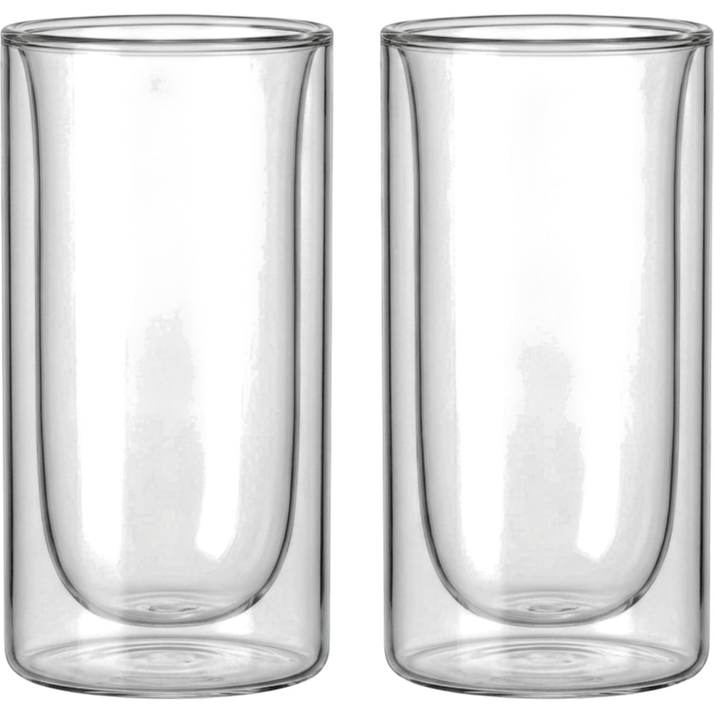 Elml Columnair Double-Wall Borosilicate Latte Glasses 12 oz Set of 2 - Product view