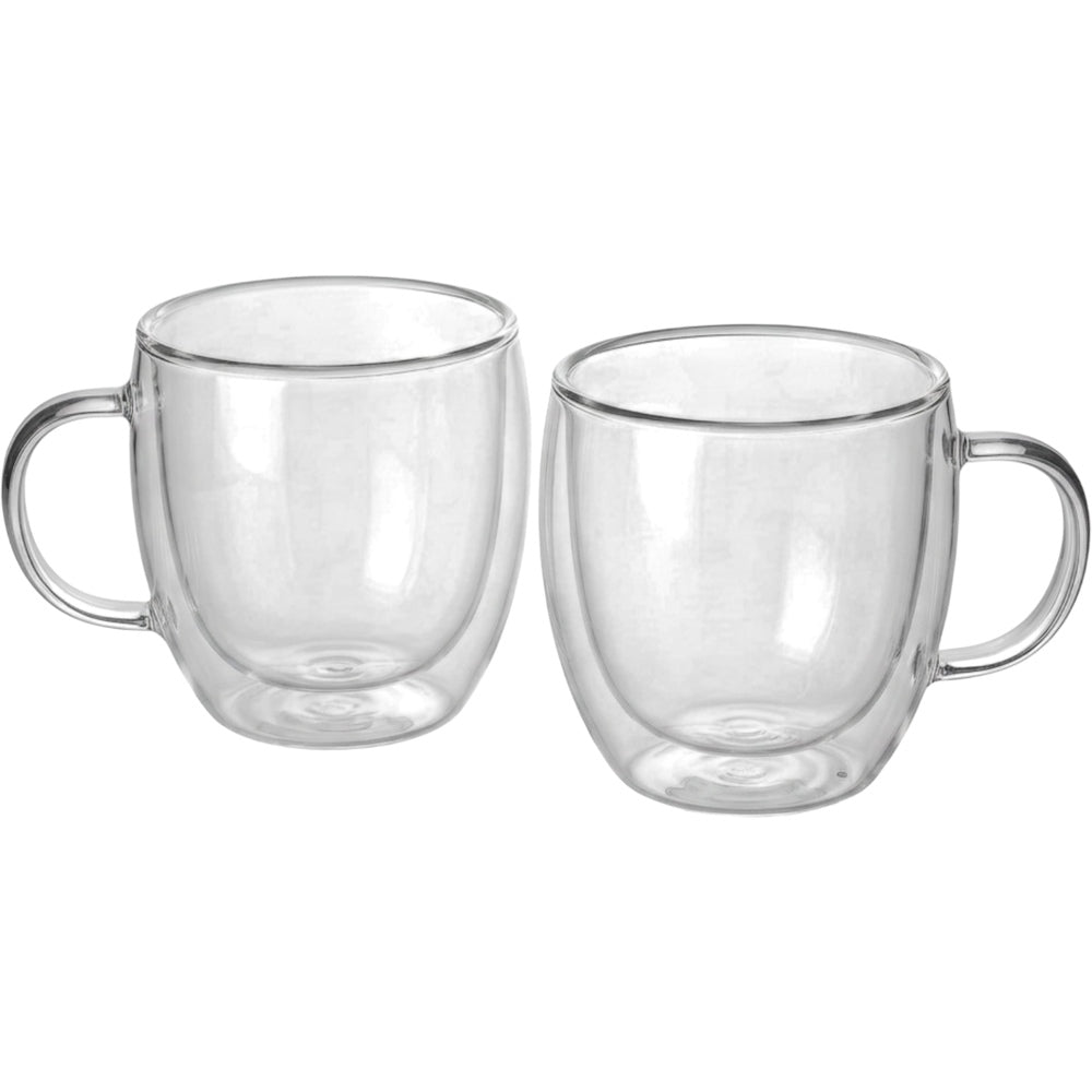 ELML Double Wall Borosilicate Coffee Cups 12 oz Set of 2